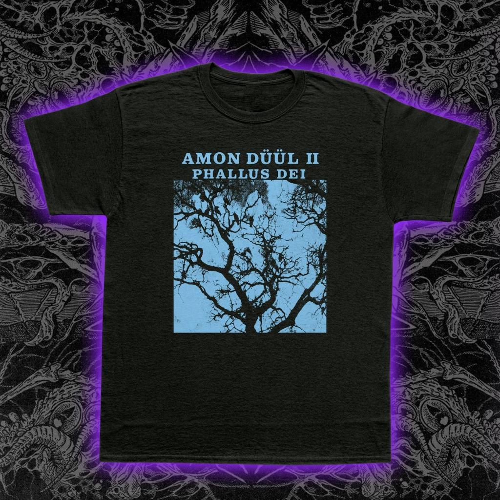 Футболка Amon Düül II Phallus Dei Немецкий рок психоделика унисекс для пар Футболка на все сезоны графические футболки