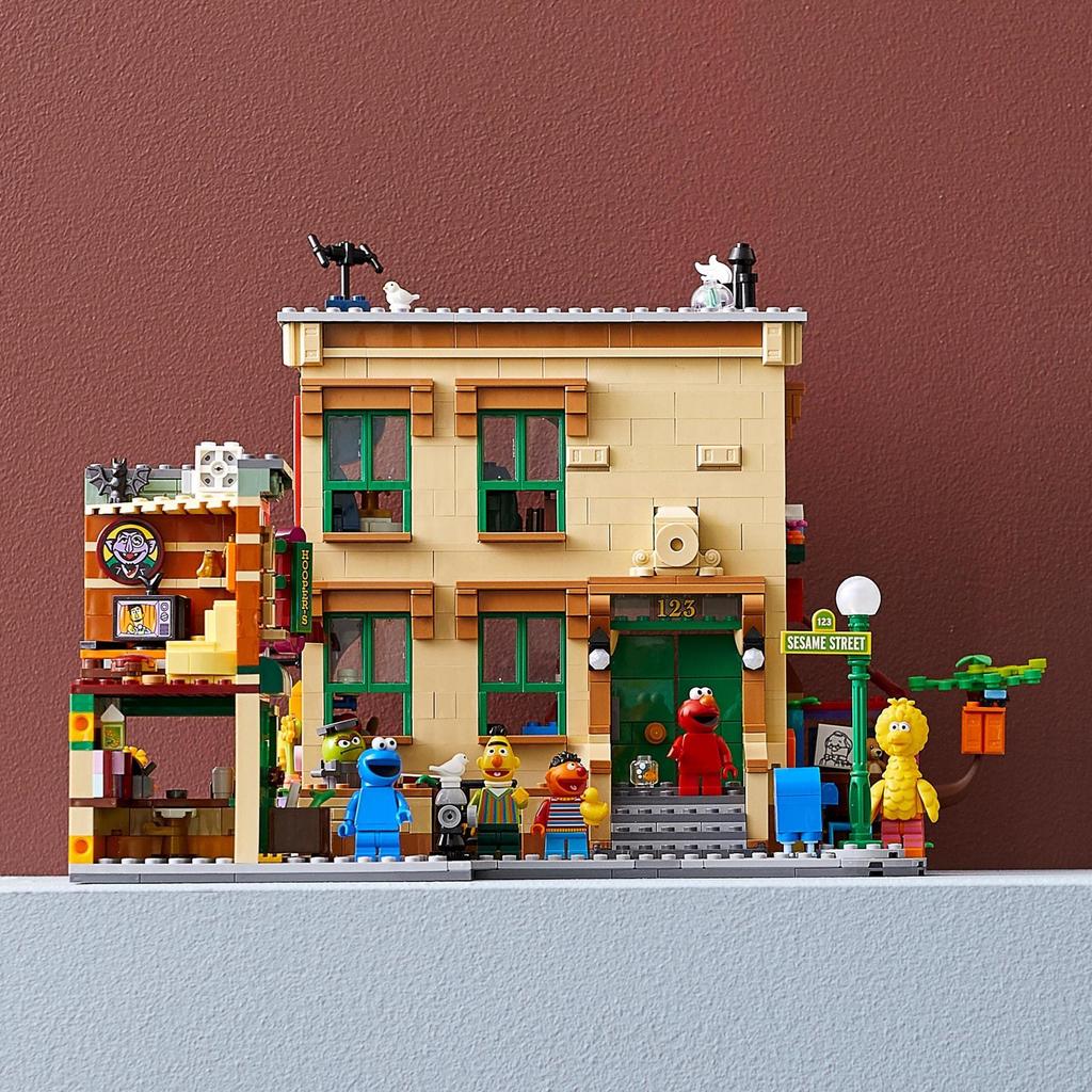 LEGO Ideas Улица Сезам 123 21324 Конструктор Игрушка Подарок Дом для мальчиков, девочек и взрослых