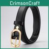Women Minimalist Fashion Belt With Metal Pin Buckle For Business And Leisure