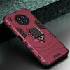 KEYSION Shockproof Armor Case for Honor 50 Lite 10X Lite X30i Silicone + PC Ring Stand Phone Back Cover for Huawei Nova 8i Y60