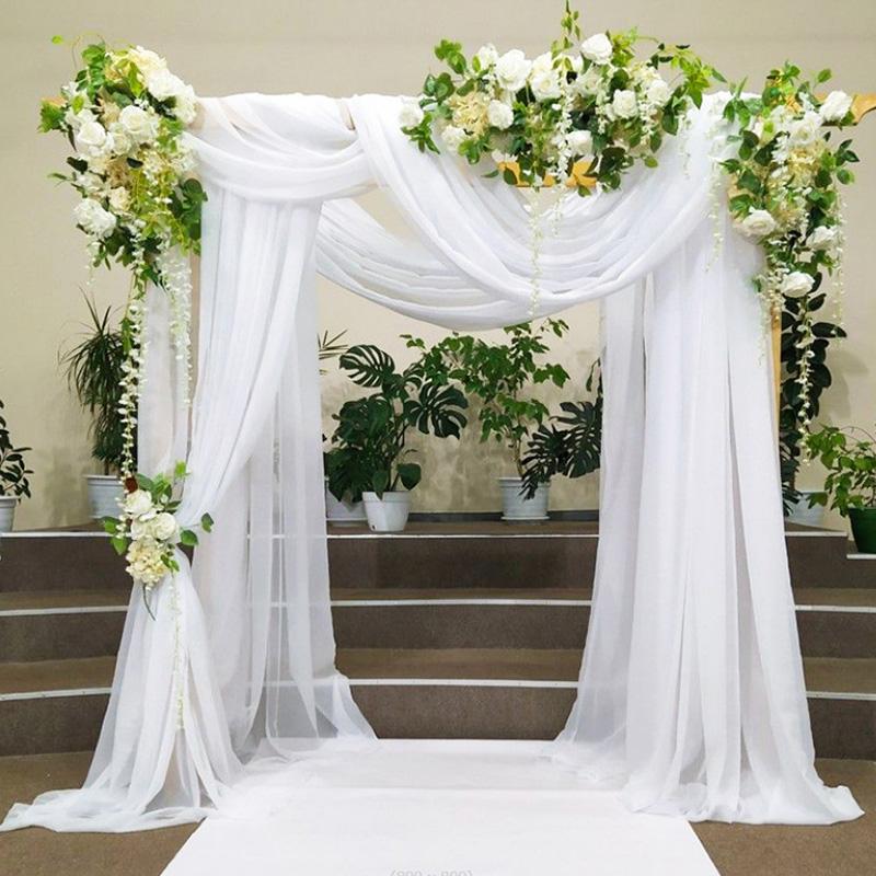 6m Ceiling Drapes Stage Backdrop Ceremony Reception Hanging Decor Arch Roof Decor Hotel Decoration