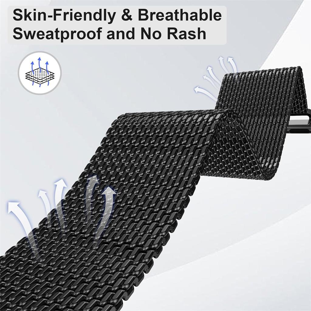 1 шт. ремешок для Apple Watch Milanese Loop для Apple Watch S10 46 мм 42 мм Ultra 2 49 44 45 41 40 38 мм металлический ремешок для часов IWatch 10 9 6 5 SE 7 8 4 3 браслет