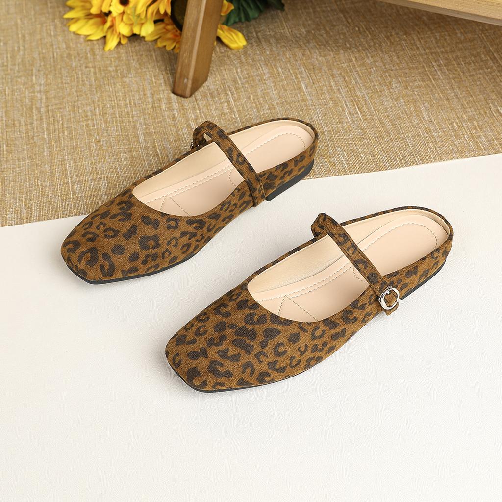 Fashion Flat Shoes for Women's Slippers Half French Retro Suede 2025 Spring and Autumn New Plus Size Women's Shoes Slippers Women