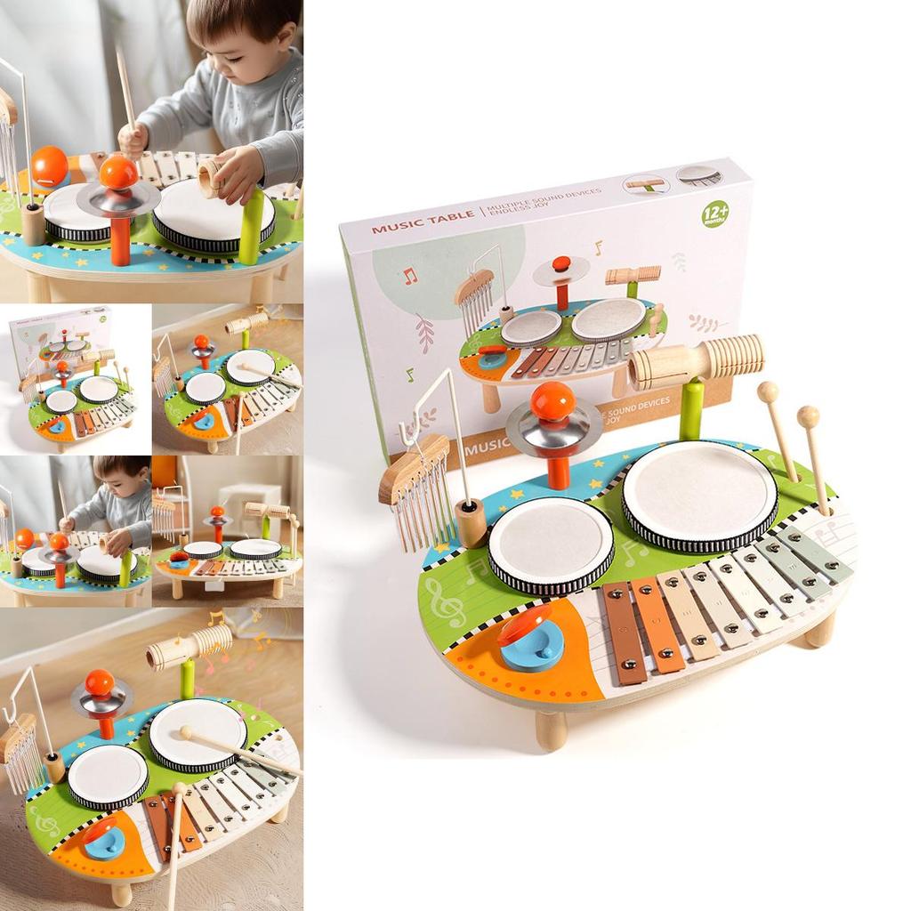 Wooden Kids Percussion Toy With Multifunctional Design For Early Education And Music Development