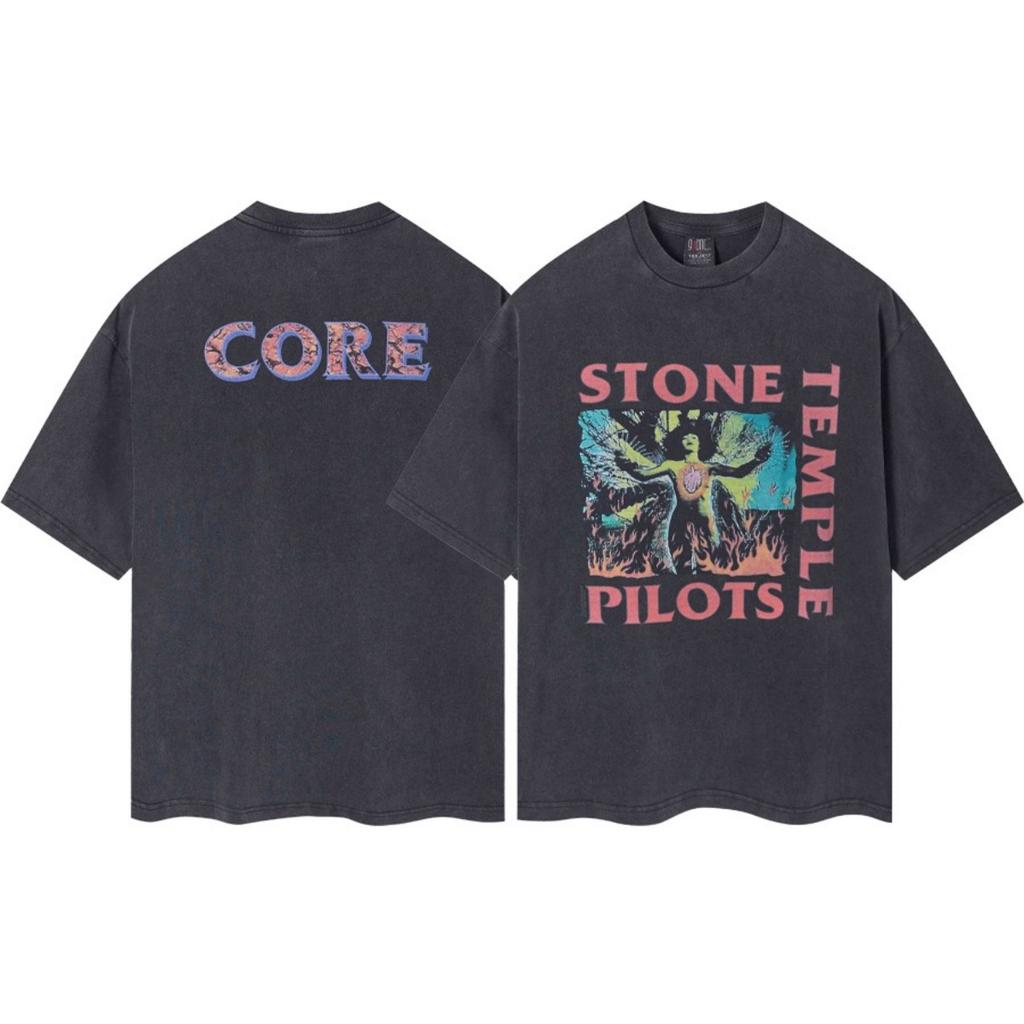 RogueWave Vintage Wash Heavy Cotton High Quality Short Sleeve T-shirt Fashion Casual for Men and Women