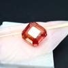 Natural Orange Sapphire Loose Gemstone 8.80 ct Square Cut Brilliant September Birthday Birthstone