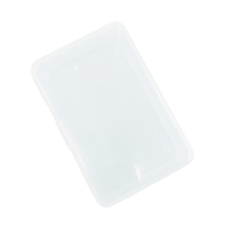 Ins Transparent Plastic Storage Box Photocards Small Card Storage Box Desk Organizer Box Classification Box Stationery