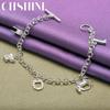 CHSHINE 925 Sterling Silver Horse/Boots/Horseshoe Pendant Bracelet For Women Wedding Party Fashion Charm Jewelry