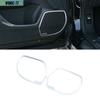 Silver For Honda Accord 9th 2014-2017 Steel Door Speaker Bezel Frame Cover Trim