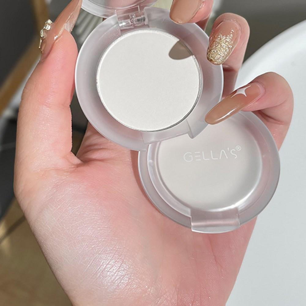 Highlighter Solid White Jade Palette Waterproof Pearl Matte Eyes Hair Brighten Silkworm Shimmer Bronzer Makeup, 1pcs Matte White