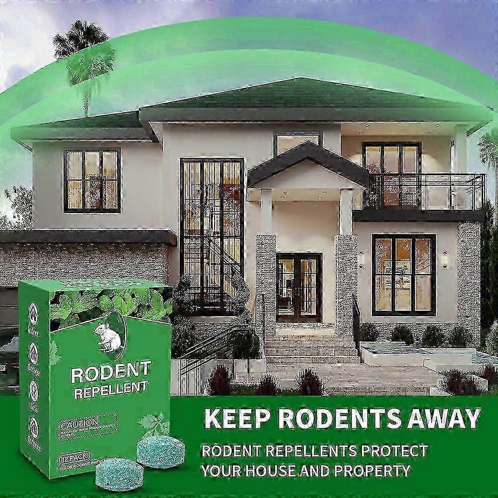 12 Pack Effective Mole, Mouse, Groundhog, Gopher & Vole Repellent for Lawn, Garden, Yard & Outdoor Areas, Also Works on Armadillos