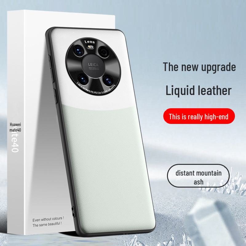 Защитный чехол из жидкой кожи для Huawei Mate40, устойчивый к падениям и загрязнениям.