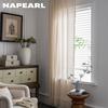 1PC NAPEARL Brocade Cotton Warp Knitted Craft Curtain With Tassels For Living Room Bedroom Home Decor