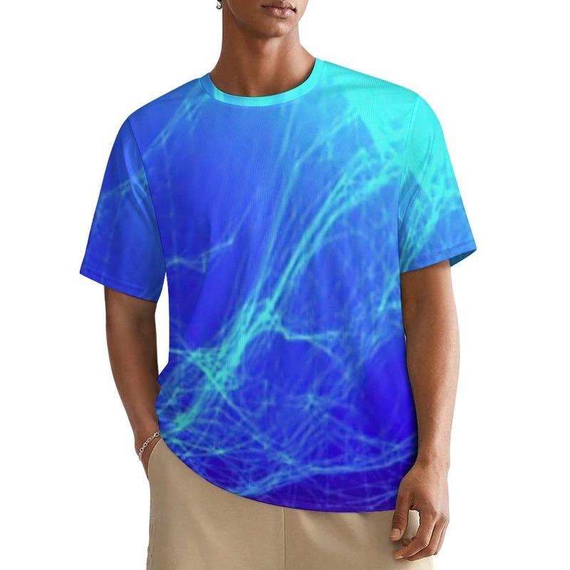 Двухцветная художественная детская взрослая футболка с принтом, летняя женская и мужская повседневная уличная, для девочки и мальчика, с коротким рукавом, топ