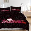 3pcs Hello Kitty Bedding Set: Perfect for Bedroom or Guest Room. Soft and Comfortable with No Core Included yy251009195