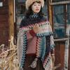 Winter Ethnic Cape Thick Blanket Triangle Scarves Women Scarf Bohemia Scarf Neck Wrap Women Shawl