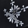 8931 CHROME HEARTS Лето 2026 Новая Высококачественная Хлопковая Круглый Вырез Свободная Большого Размера Мужская и Женская Футболка Футболка для Пары
