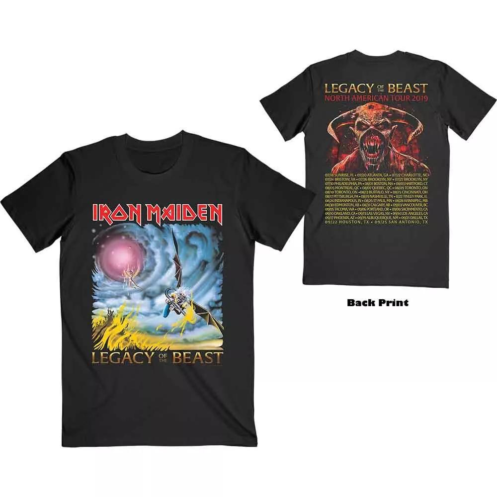 Iron Maiden 'Legacy of The Beast - Flight Of Icarus' Black T shirt - NEW