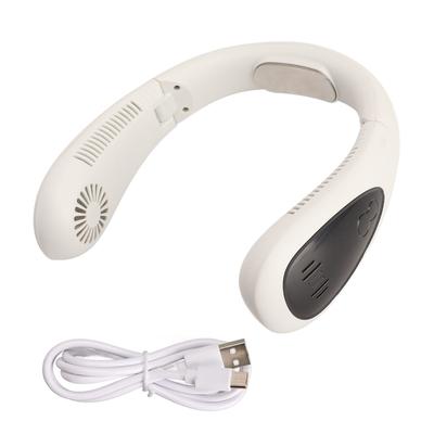Вентилятор без лопастей для шеи, USB-зарядка, 360-градусный выход воздуха, 3 регулируемых уровня, светодиодный дисплей, носимый