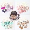 10Pcs/Lot Sweet Hair Band Girls Hair Ties Bows Elastic Rubber Band Flower Small Ball Scrunchies Baby Kids Hair Accessories