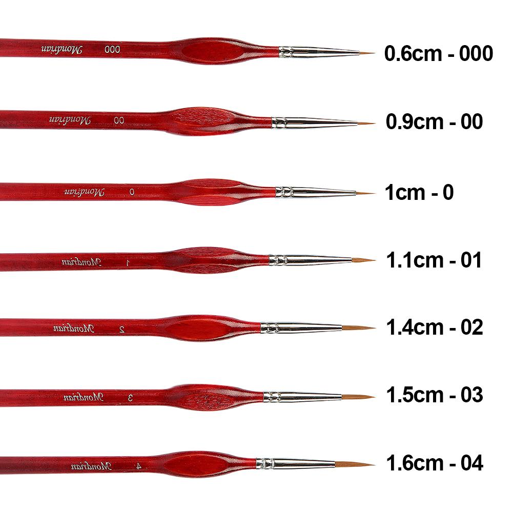 7 шт./компл. профессиональный набор кистей для рисования соболиным волосом, гуашь, масляная кисть, миниатюрные художественные кисти, товары для рукоделия