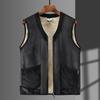 Large Size Lamb Velvet Vest Men's Loose Thermal Vest Plus Velvet Thickened Silver Fox Velvet Vest