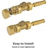 New 3/4" Garden Hose End Caps Brass With Washers Internal Thread Plug Cap Cap Plug