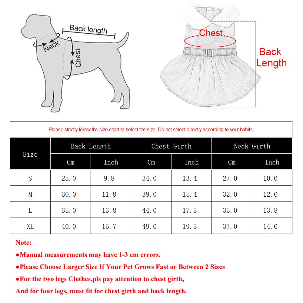 Pet Christmas Dress for Small Medium Dogs Cats Cozy Cute Puppy Santa Claus Outfits Chihuahua Yorkshire Princess Skirt Costume