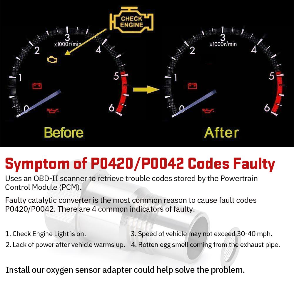 1 шт. Высококачественный автомобильный адаптер CEL SES Fix Check Engine Light Eliminator-датчик кислорода O2 M18X1.5 для бездорожья