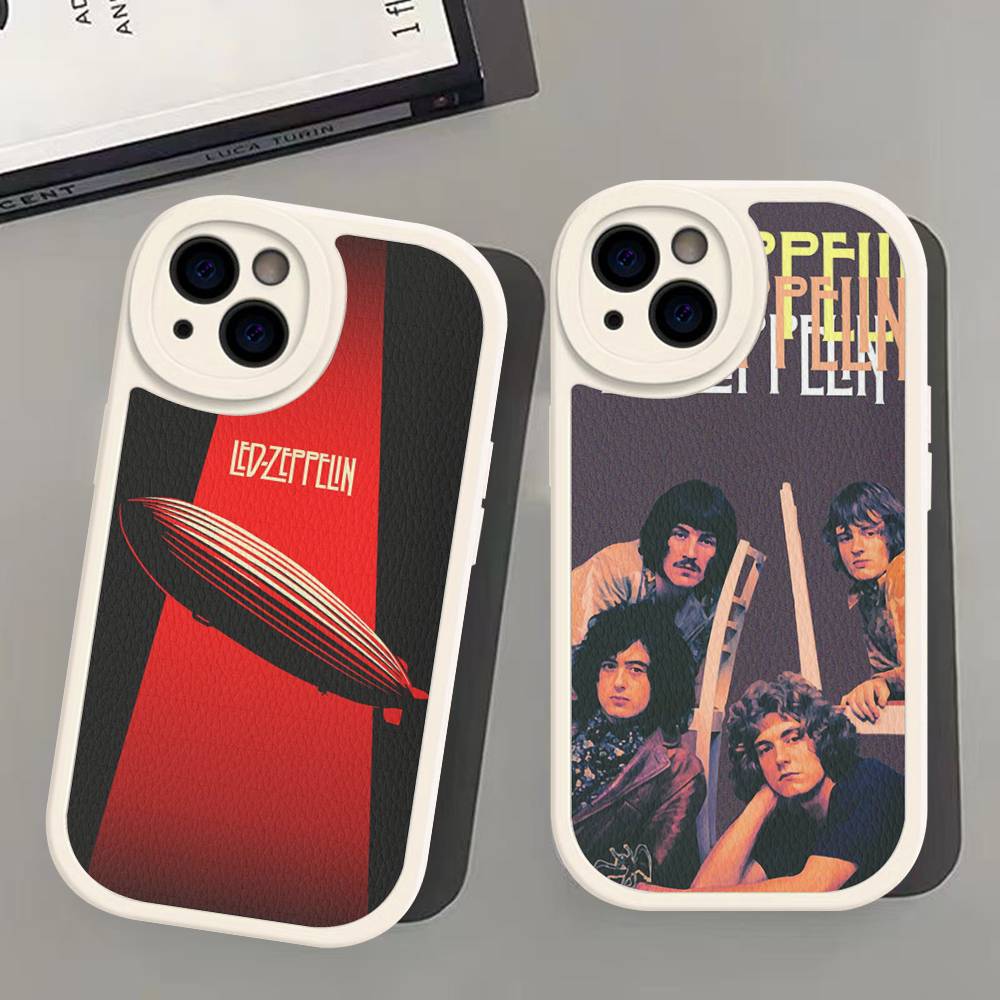 Чехол для телефона Rock Band L-Led Zeppelin для iPhone 16 15 14 16E 13 12 11 Pro Max Plus, кожаный