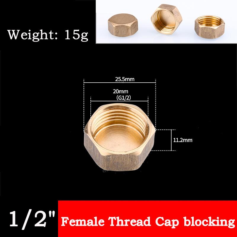 1 шт. BSP 1/8"~2" Резьба внутренняя/наружная Латунный Трубный Шестигранная Головка Латунная Заглушка/ Торцевая Крышка/ Пробка Сантехнический Фитинг Соединитель Адаптер для Крана