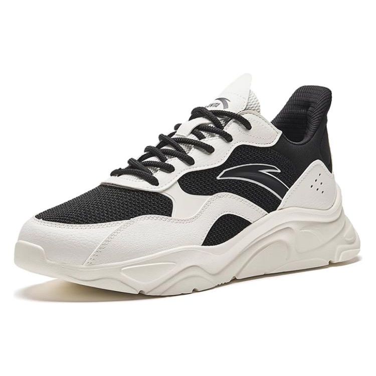 Anta Little Millennium Удобные цветные нескользящие износостойкие повседневные туфли с низким верхом, мужские повседневные туфли белого и черного цвета 912348826-8