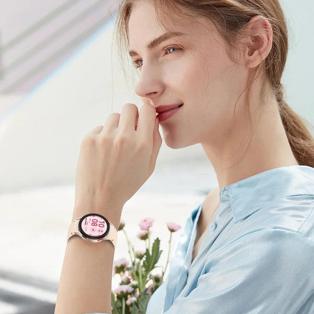 Новый оригинальный силиконовый ремешок для Samsung Watch 7 6 5 Pro 44мм 40мм 45мм Спортивный браслет для Galaxy Watch 6Classic 43мм 47мм Ремешок