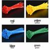 100-Pack Colored Nylon Self-Locking Cable Ties 4x200mm - White & Black