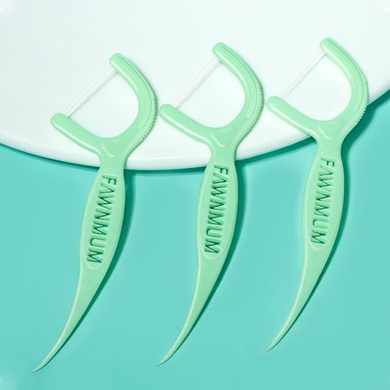 Xiaolu Mama Guihu Ultra-Fine Portable Dental Floss Picks, 50 Pcs x 6 Boxes