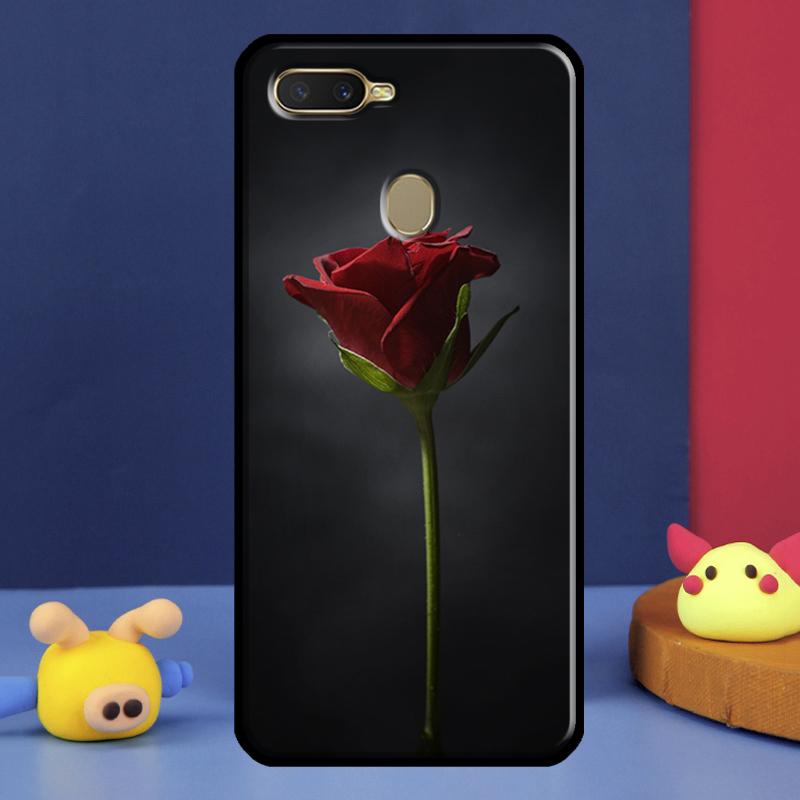 Красная Роза Цветок Для Oppo A54 A57 S A78 A58 A98 A5 A9 A91 A15 A16 A17 A52 A72 A76 A96 A74 A94 A77 Чехол для Телефона