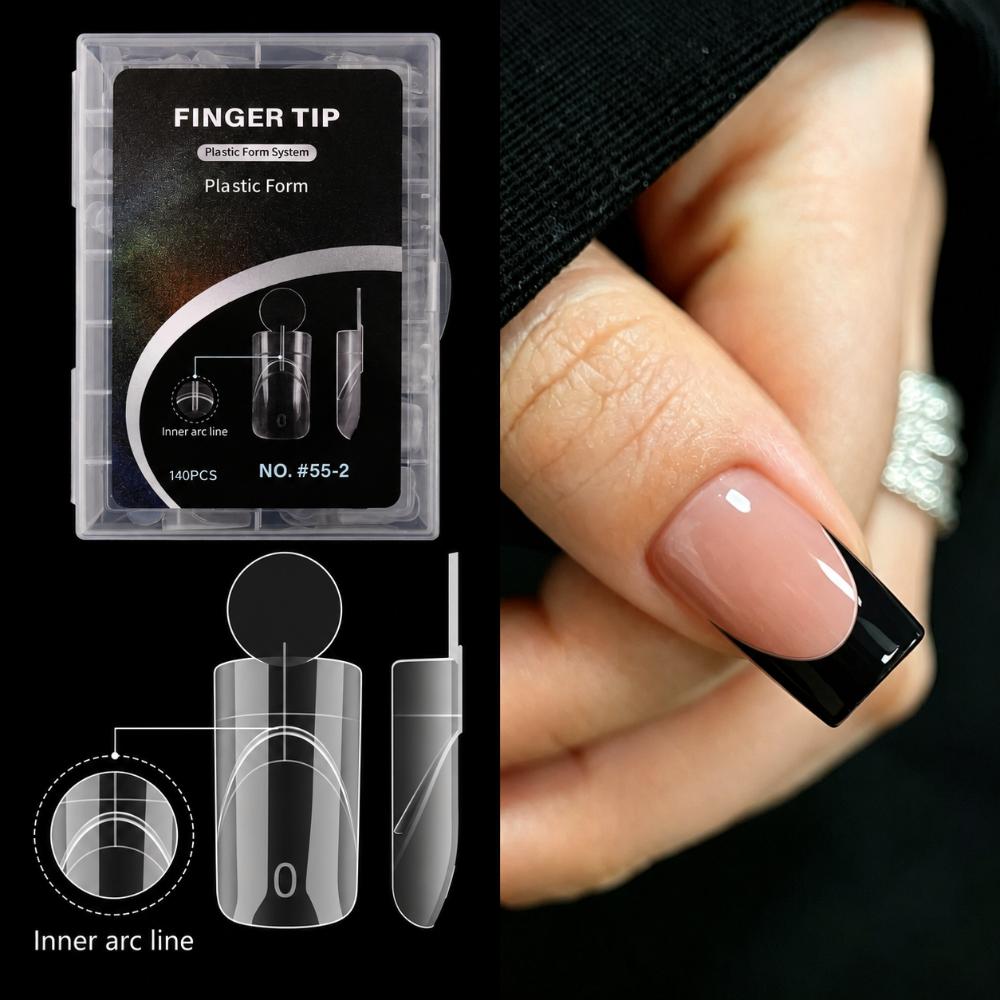 Quick Extension French Nail Dual Forms 14 Sizes Acrylic Nail Art Mold Nail Art
