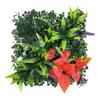DIY Artificial Plant Wall Panel UV Protection Sunflower Simulation Maple Plant Sheet Durable Green Artificial Eucalyptus Carpet