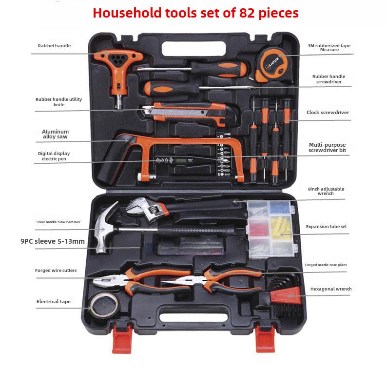 Набор бытовых электро- и ручных инструментов: Комплексный набор для деревообработки и ремонта