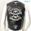 Harley Vest Eagle вышитый жилет из натуральной кожи мужской мотоциклетный модный без рукавов на бретельках с вышивкой из воловьей кожи мужское пальто