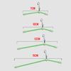 5Pcs Rotatable Hook Luminous Fish Line Lure Connector Balance for Sea Fishing