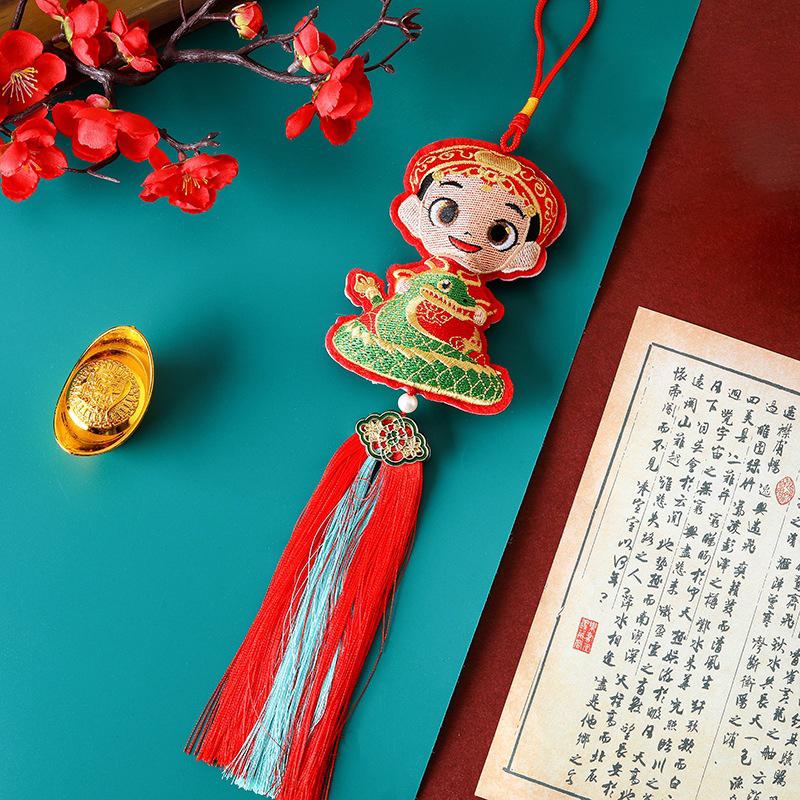 Сумка с ароматом змеи в виде колокольчика с кисточкой для автомобиля, украшения на Новый год и весенний фестиваль