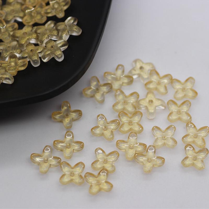 6x8 мм 50 шт. крест ароматный цветок форма хрустальное стекло свободные бусины-разделители для изготовления серег ювелирных изделий DIY ремесла