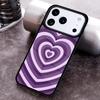 Чехол для телефона с узором в виде сердца для iPhone 17 16 15 Pro Max Air 14 13 12 11 Plus Ударопрочный Capa Чехол
