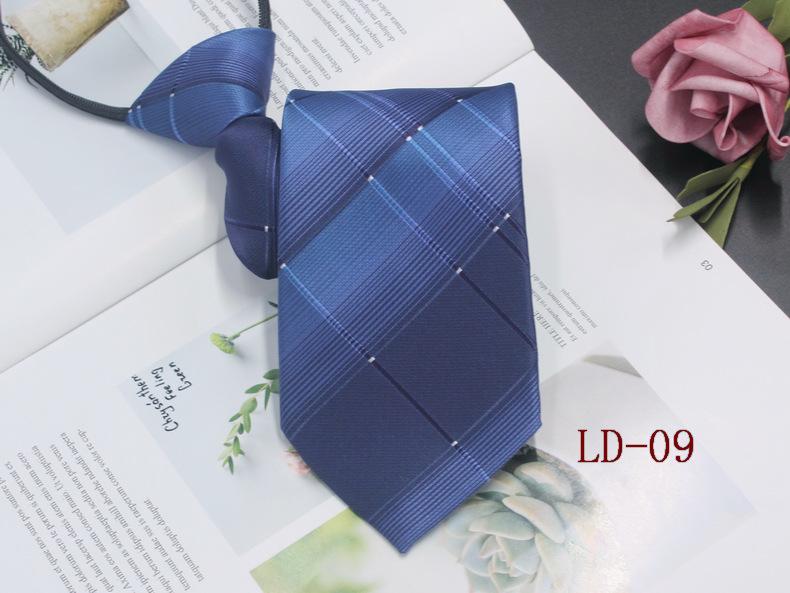 Мужской деловой галстук-молния, 8 см, в красную и черную полоску