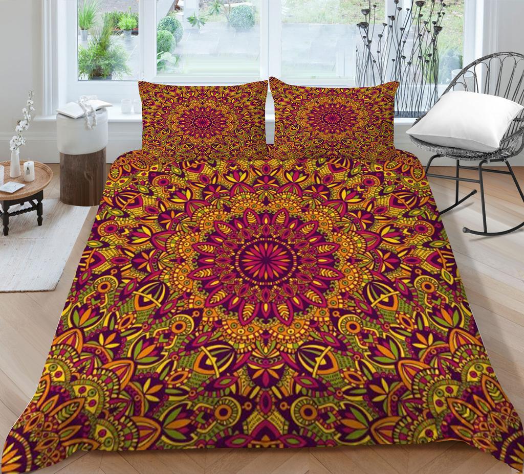 Boho Duvet Cover Design Bedding Cover Set Boho Bedding Man Woman Single Double Size Quilt Cover Set Pillowcase
