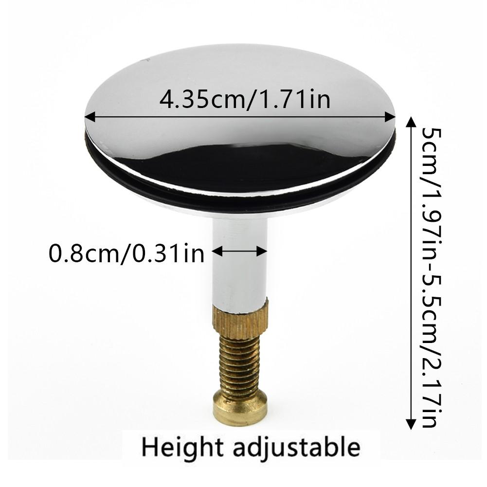 Пробка для слива ванны, раковины, сливного отверстия, сменная заглушка 43 мм/