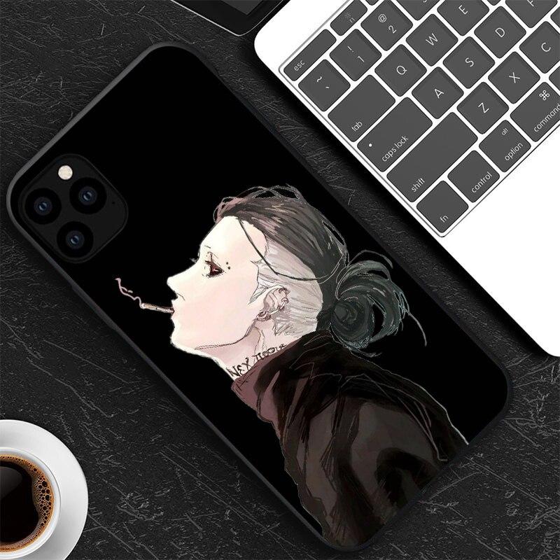 Чехол для телефона из японского аниме «Токийский гуль», Япония, обходительный чехол из ТПУ для iPhone XR X XS 11 12 13 Mini Pro Max 7 8 6 6S SE Back Fundas Coque