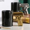 Creative Pistol Ceramic Mug Personality Handle Coffee Mug Household Breakfast Cup Milk Cup Juice Cups Couple Cups Tea Cups