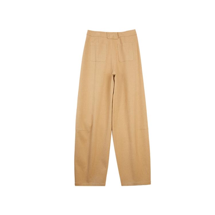 ELLE French Style Loose Fit Versatile Slimming Commuter Floor-Length Banana Wide-Leg Straight Pants Women pants EK63138